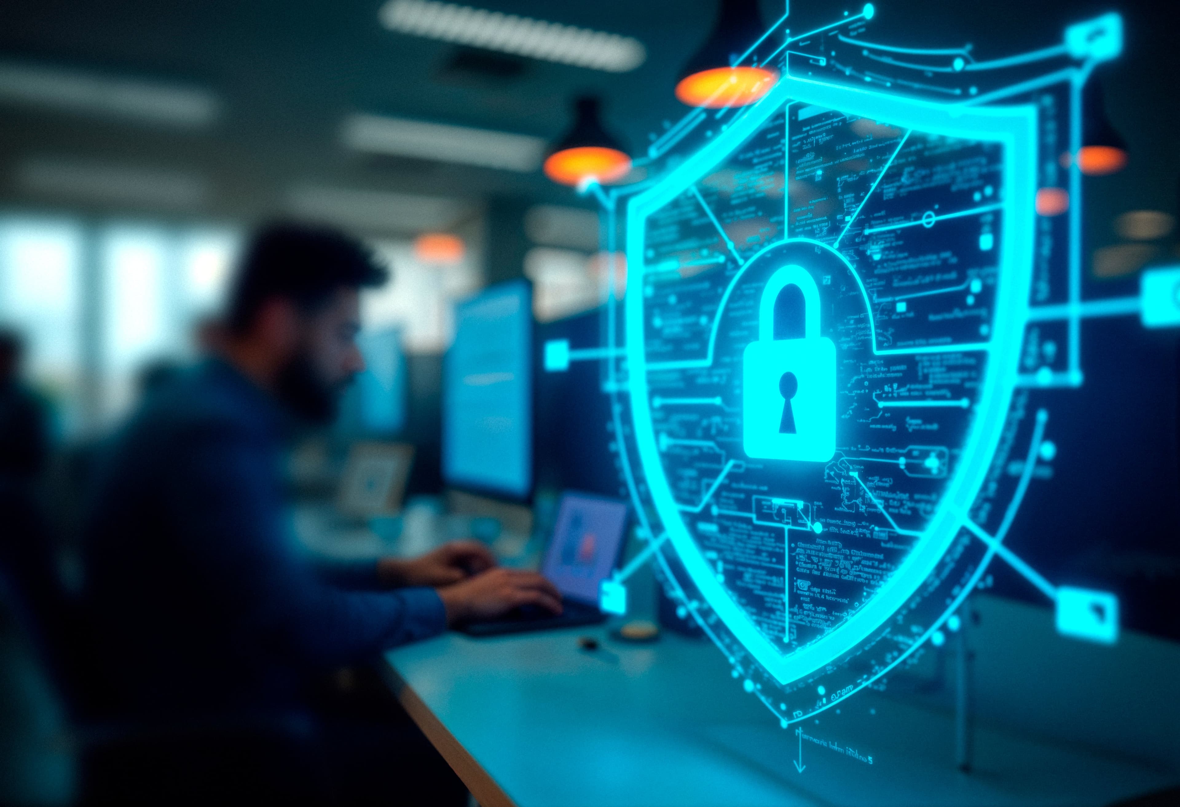 Cybersecurity Hero Background